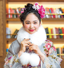 振袖　モデル